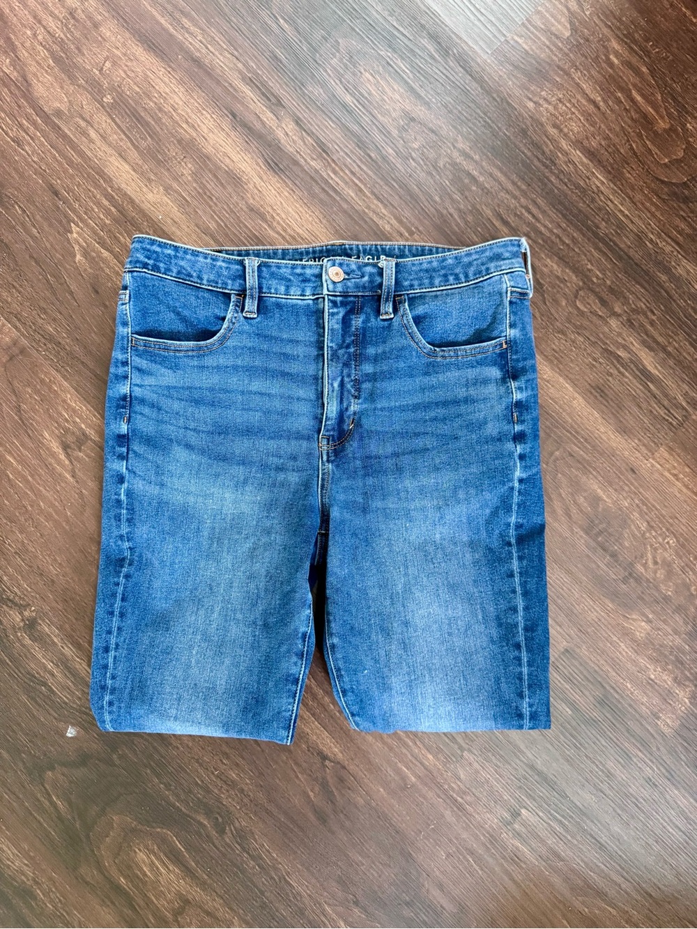 American Eagle Outfitters Women's Skinny Jeans - Blue Washed